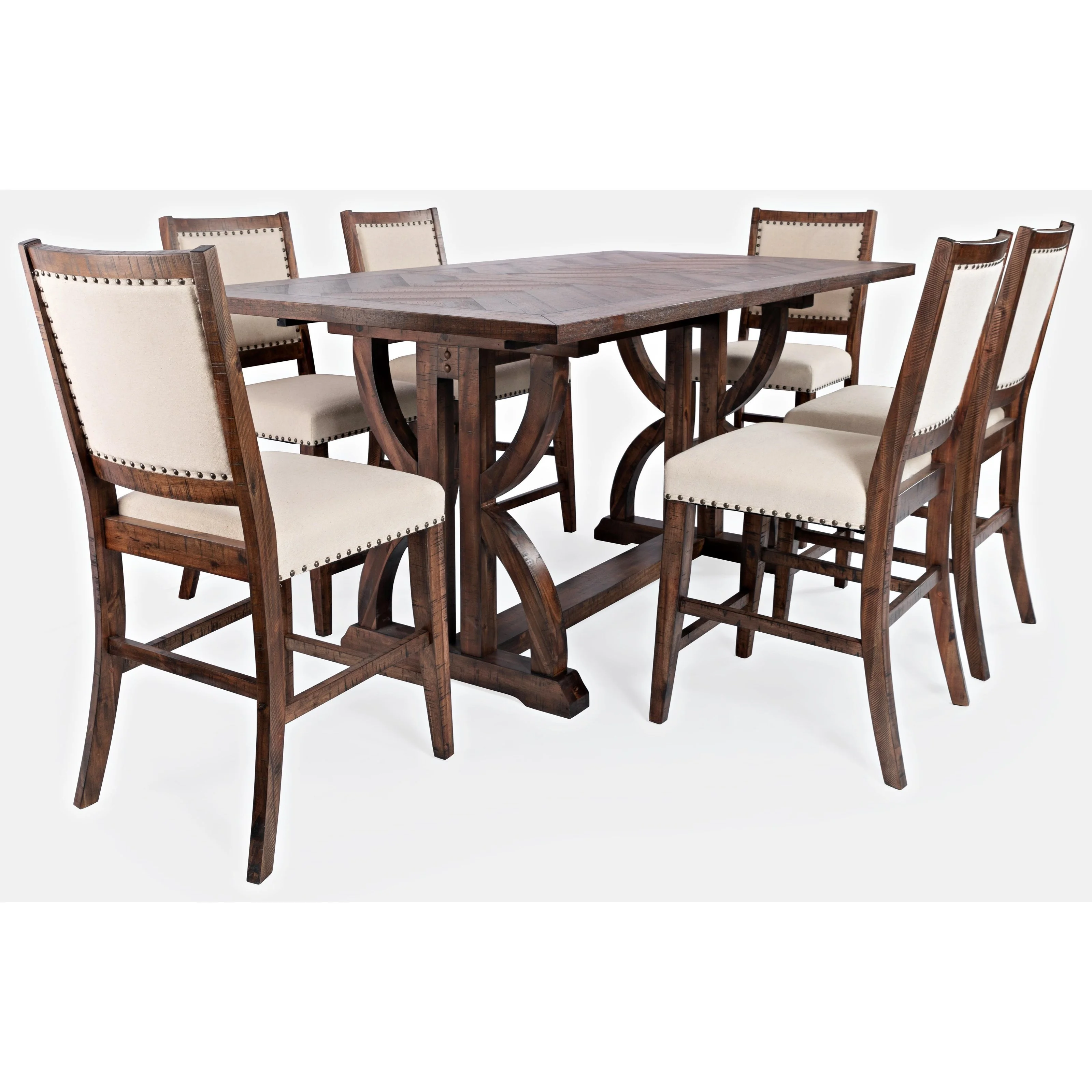 Jofran Fairview 7PC 193178 Counter 7Piece Counter Table and Chair Set Stoney Creek Furniture